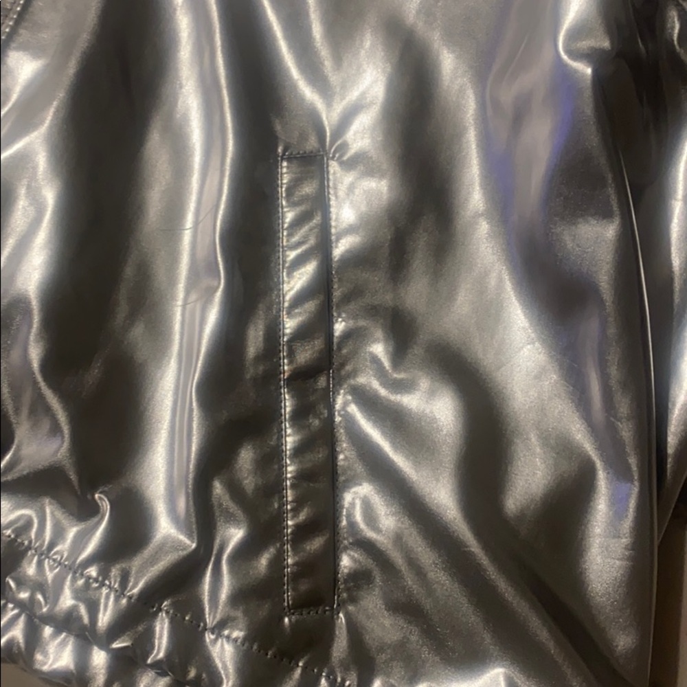 Metallic Guess Crop Jacket with Hood - Picture 9 of 12